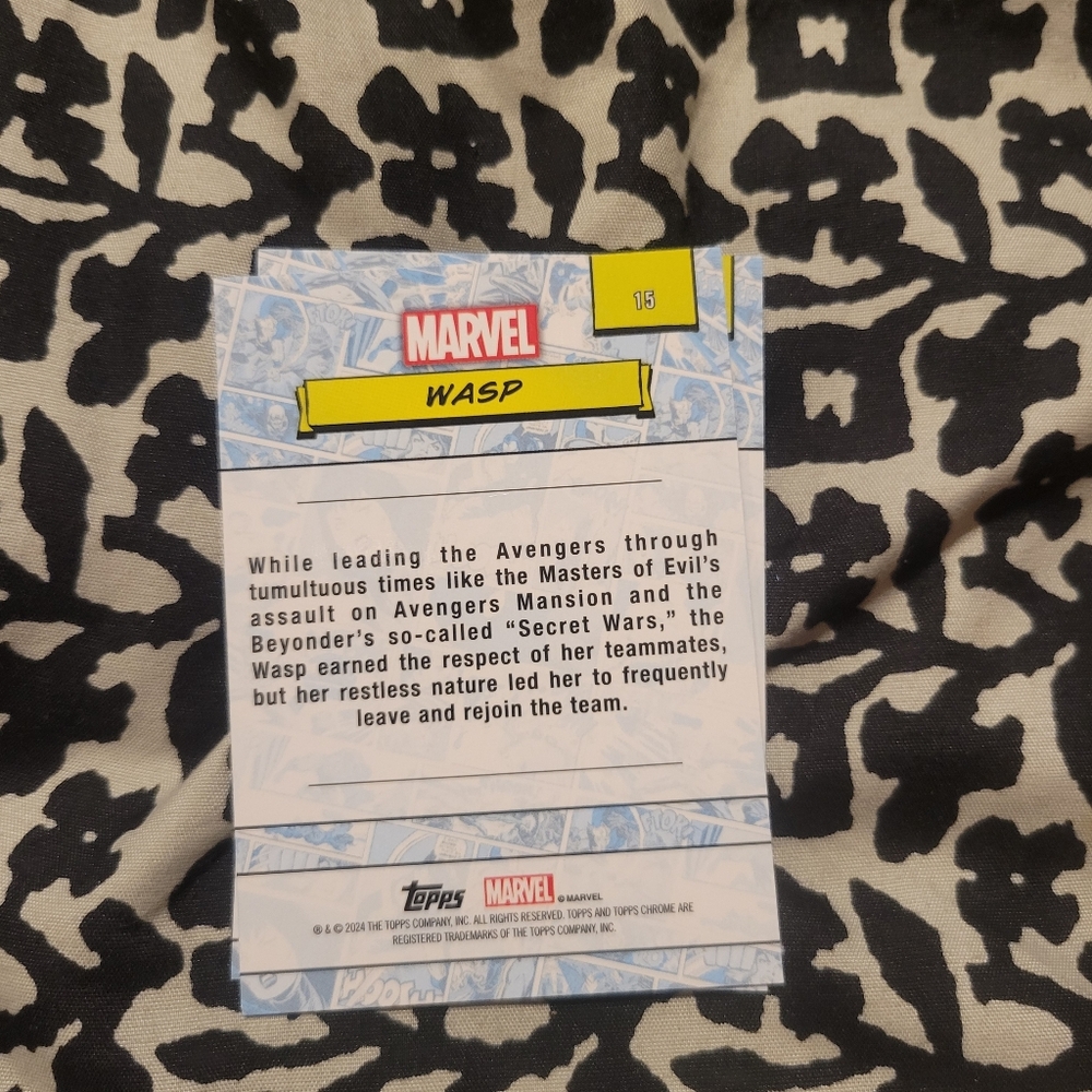 Marvel Wasp Trading Card